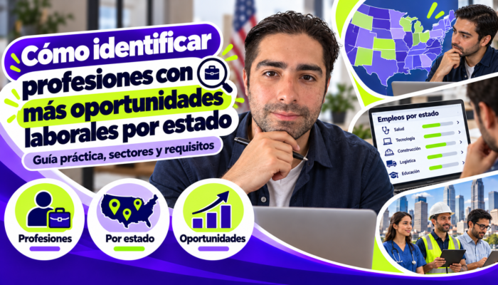 Cómo identificar profesiones con más oportunidades laborales por estado